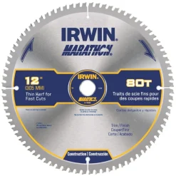 Irwin Marathon 12 in. D X 1 in. Carbide Circular Saw Blade 80 teeth 1 pk