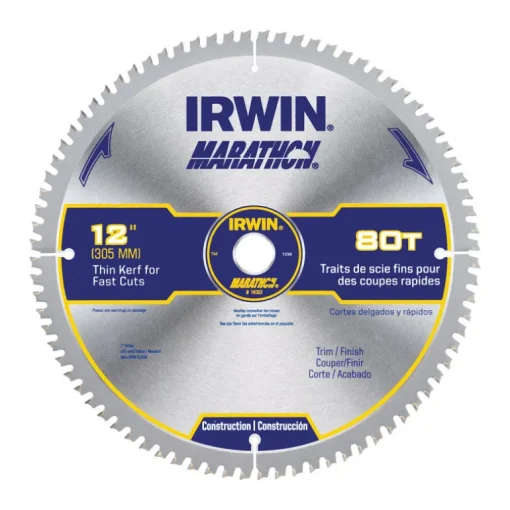 Irwin Marathon 12 in. D X 1 in. Carbide Circular Saw Blade 80 teeth 1 pk