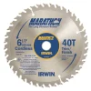 Irwin Marathon 6-1/2 in. D X 5/8 in. Carbide Circular Saw Blade 40 teeth 1 pk