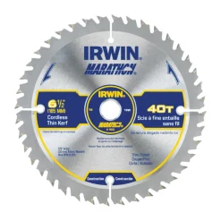 Irwin Marathon 6-1/2 in. D X 5/8 in. Carbide Circular Saw Blade 40 teeth 1 pk