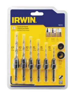 Irwin Multi Size D Steel Wood Countersink 8 pc