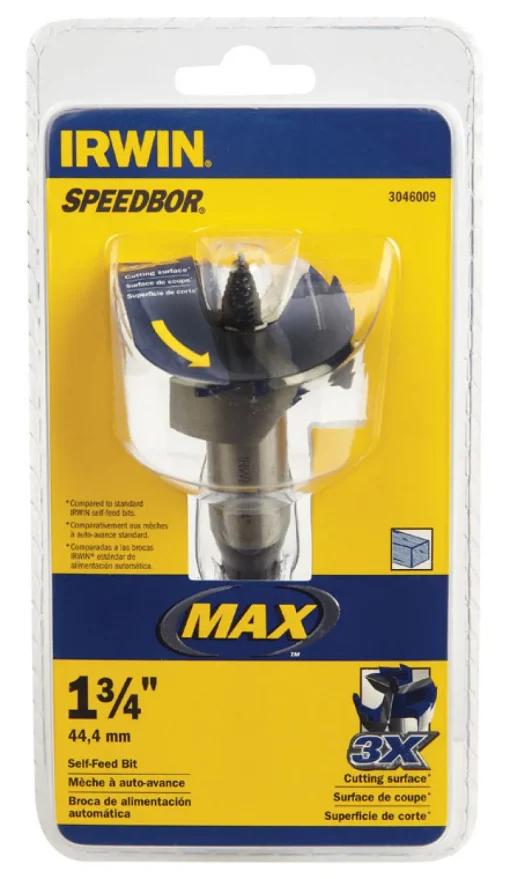 Irwin Speedbor 1-3/4 in. Hardened Steel 5 in. L Hole Cutter