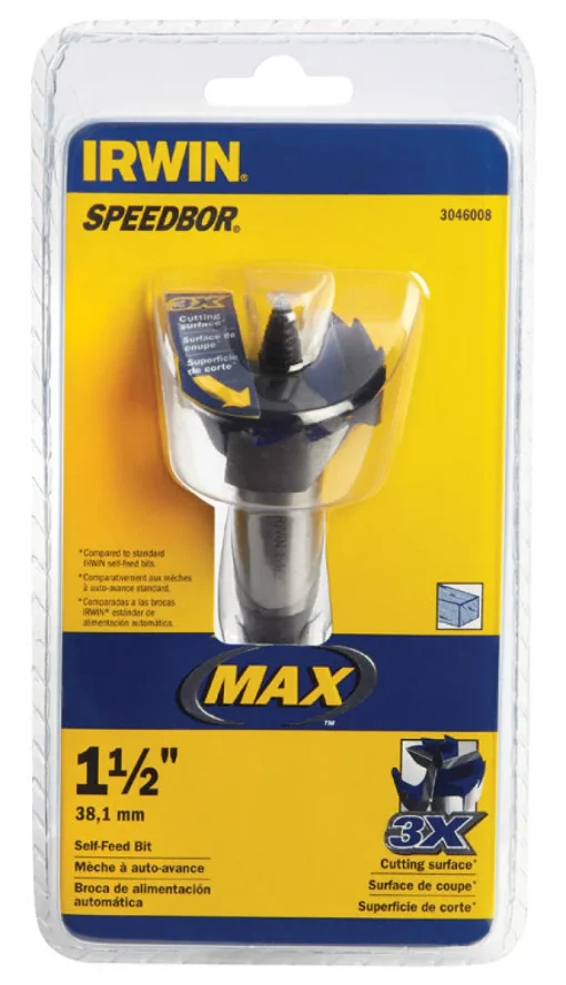 Irwin Speedbor 1-1/2 in. Hardened Steel 5 in. L Hole Cutter