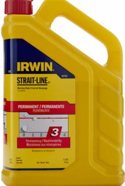 Irwin Strait-Line 5 lb Permanent Marking Chalk Red 1 pk