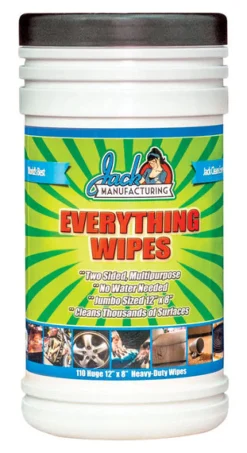 Jack Cleaning Wipes 12 in. W X 8 in. L 110 pk