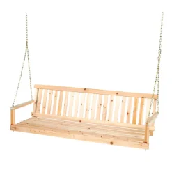 Jack Post 5 Ft 2 Person Brown Wood Traditional Porch Swing