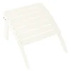 Jack Post White Wood Frame Ottoman
