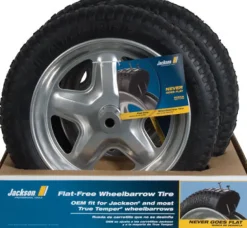 Jackson Spoked 15-1/2 in. D Wheelbarrow Tire Rubber