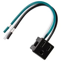 Jandorf 15 amps 125 V Black Outlet 1 pk