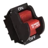 Jandorf 20 amps Single Pole Rocker Power Tool Switch Black/Red 1 pk
