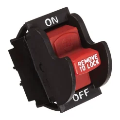 Jandorf 20 amps Single Pole Rocker Power Tool Switch Black/Red 1 pk