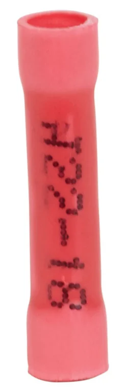 Jandorf 22-18 Ga. Insulated Wire Terminal Butt Splice Red 5 pk