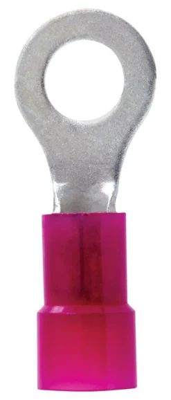 Jandorf 8 Ga. Insulated Wire Terminal Ring Red 2 pk