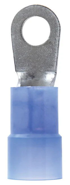 Jandorf 6 Ga. Insulated Wire Terminal Ring Blue 2 pk