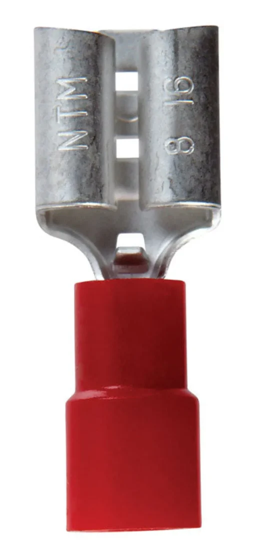 Jandorf 8 Ga. Insulated Wire Terminal Ring Silver 2 pk