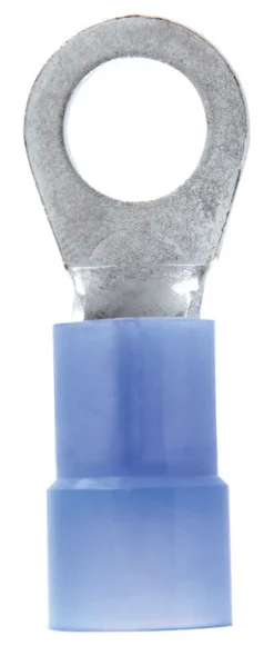 Jandorf 6 Ga. Insulated Wire Terminal Ring Blue 2 pk