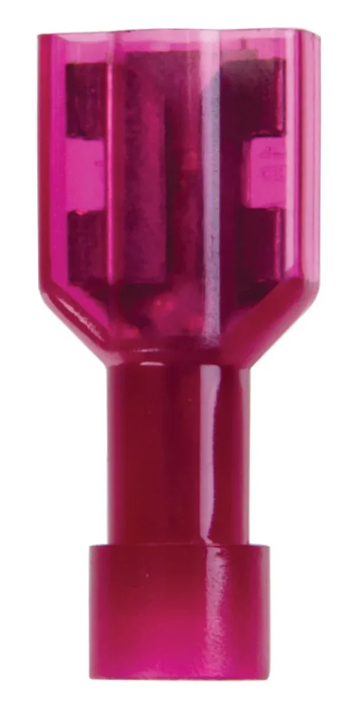 Jandorf 22-18 Ga. Insulated Wire Female Disconnect Red 5 pk