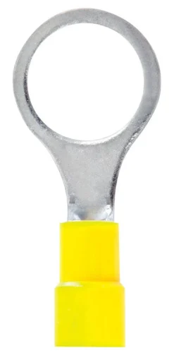 Jandorf 12-10 Ga. Insulated Wire Terminal Ring Yellow 2 pk