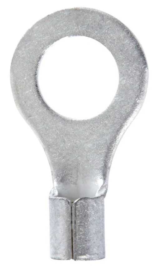 Jandorf 12-10 Ga. Uninsulated Wire Terminal Ring Silver 5 pk