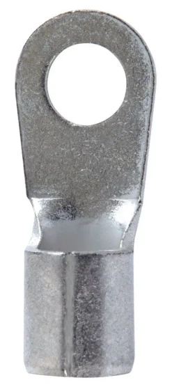 Jandorf 6 Ga. Uninsulated Wire Terminal Ring Silver 2 pk