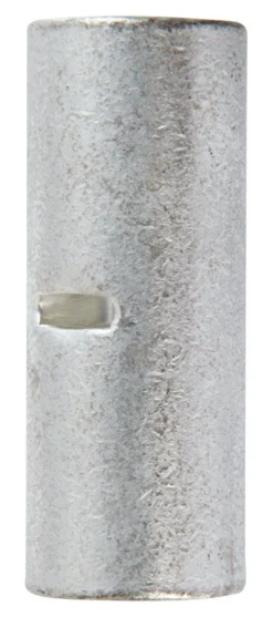 Jandorf 4 Ga. Uninsulated Wire Terminal Butt Splice Silver 2 pk