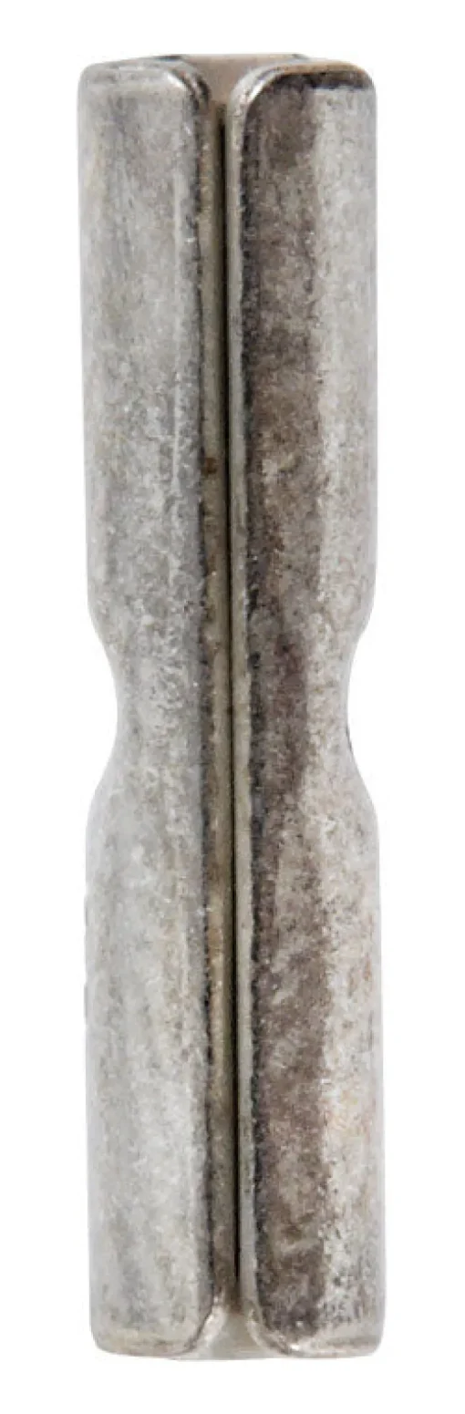 Jandorf 22-18 Ga. Uninsulated Wire Terminal Butt Splice Silver 5 pk