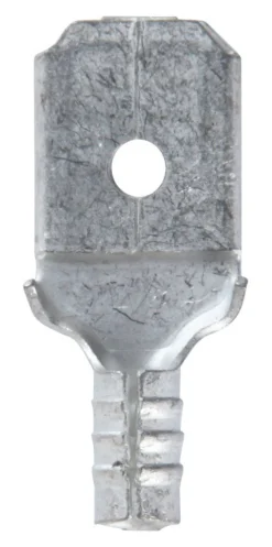 Jandorf 22-18 Ga. Uninsulated Wire Male Disconnect Silver 5 pk