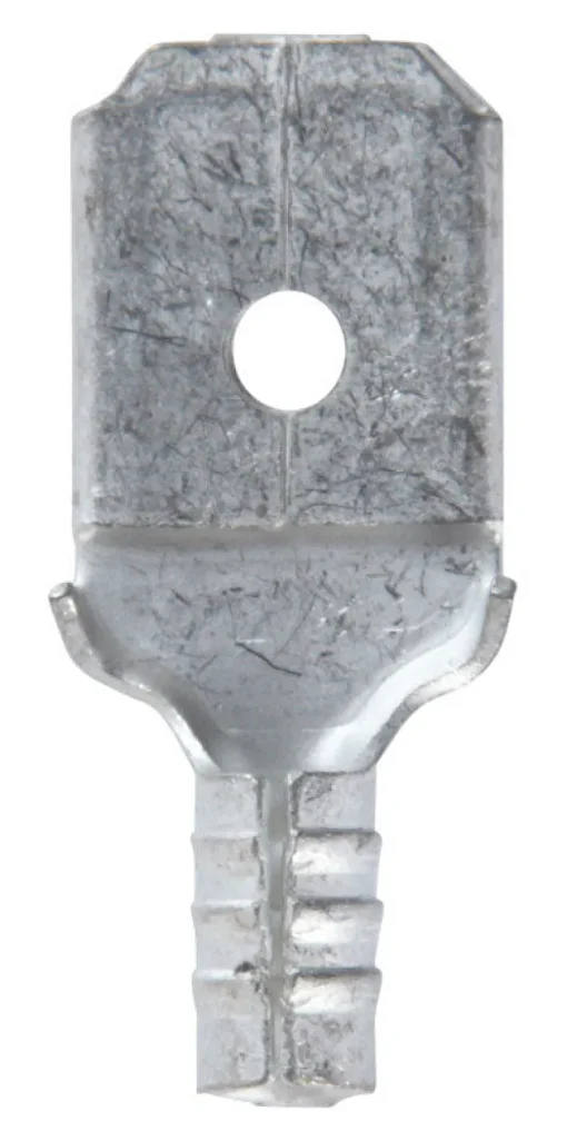Jandorf 22-18 Ga. Uninsulated Wire Male Disconnect Silver 5 pk