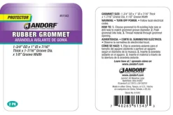 Jandorf 1-3/4 in. D Rubber Grommet 2 pk