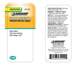 Jandorf 0.41 in. L Cord Protector 4 pk