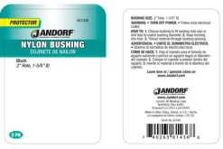 Jandorf 2 in. Nylon Bushing 2 pk