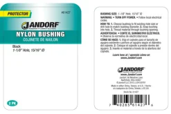 Jandorf 1-1/8 in. Nylon Bushing 2 pk