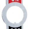 Jandorf Black/Gray/Red Aluminum Toggle Switch Plate 5 pk
