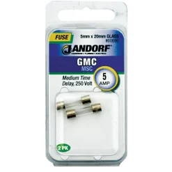 Jandorf GMC 5 amps Medium Time Delay Fuse 2 pk