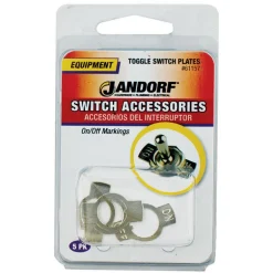 Jandorf Gray Aluminum Toggle Switch Plate 5 pk