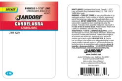 Jandorf Phenolic Candelabra Base Socket 1 pk