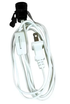 Jandorf Plastic Candelabra Base Lamp Cord Set 1 pk