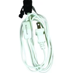 Jandorf Plastic Candelabra Base Lamp Cord Set 1 pk