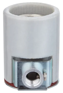 Jandorf Porcelain Medium Base Side Outlet & Bushing Socket 1 pk