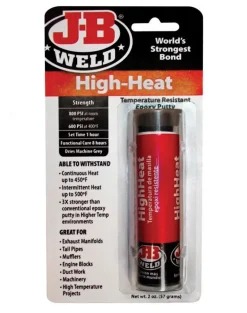 JB Weld High Heat Dark Gray 600 PSI High Strength Automotive Epoxy 2 oz.