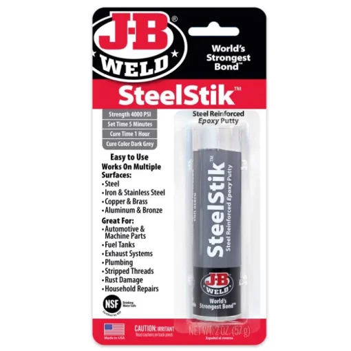 JB Weld Steel Stik Dark Gray High Strength Automotive Epoxy Putty 2 oz.