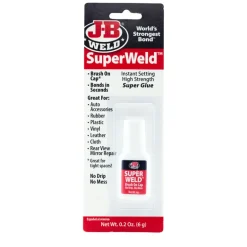J-B Weld SuperWeld High Strength Glue Clear Super Glue Brush On 0.2 gm