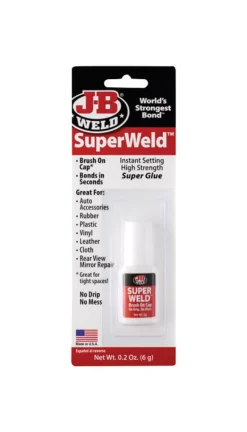 J-B Weld SuperWeld High Strength Glue Clear Super Glue Brush On 0.2 gm