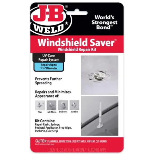 JB Weld Windshield Saver Clear 1-1/4 Dia. in. Coverage Windshield/Glass Sealant Paste 0.75 oz.