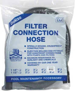 JED Pool Tools Deluxe Filter Connection Hose 1.25 in. W X 6 ft. L