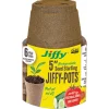 Jiffy 5 in. H Seed Starting Peat Pot 6 pk