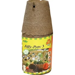 Jiffy 3 in. H Seed Starting Peat Pot 10 pk