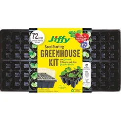 Jiffy Greenhouse 72 Cells 11 in. W X 22 in. L Seed Starting Kit 1 pk