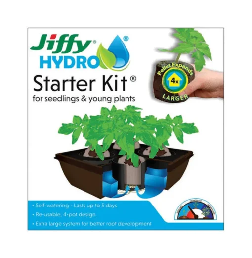 Jiffy Hydro 0 W Hydroponic Growing System 5 in. H X 12 in. W