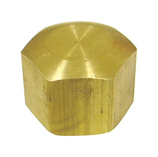 JMF 5/16 in. Compression Yellow Brass Cap (Pack of 5)